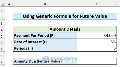 Calculating Future Value of Annuity Due