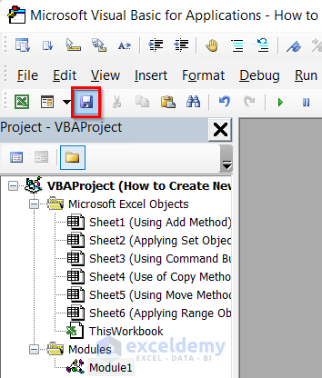 Using Add Method to Create New Workbook and Name It in Excel VBA