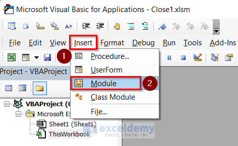Inserting Module to Close Workbook at Specific Time in Excel VBA