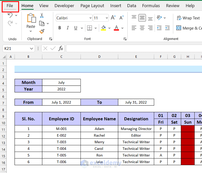 Saving Excel File as Template