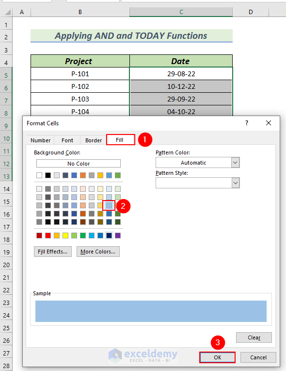 Selecting color for Conditional Formatting Date Within 3 Months