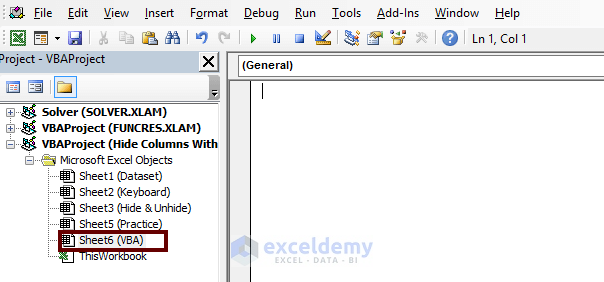 How to Hide Columns in Excel Without Right Click