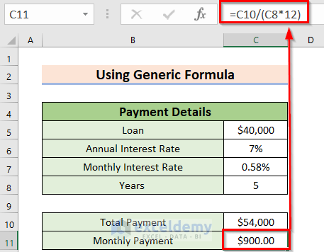 How to Calculate Loan Payment in Excel