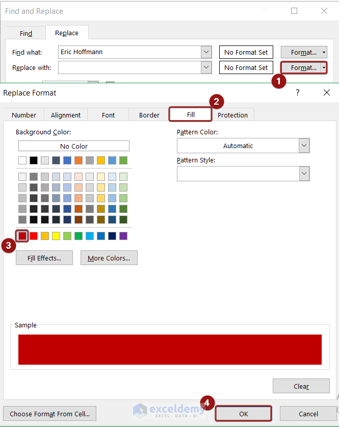 Changing Format of Cells