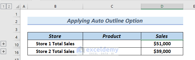 How to Add Row Hierarchy in Excel