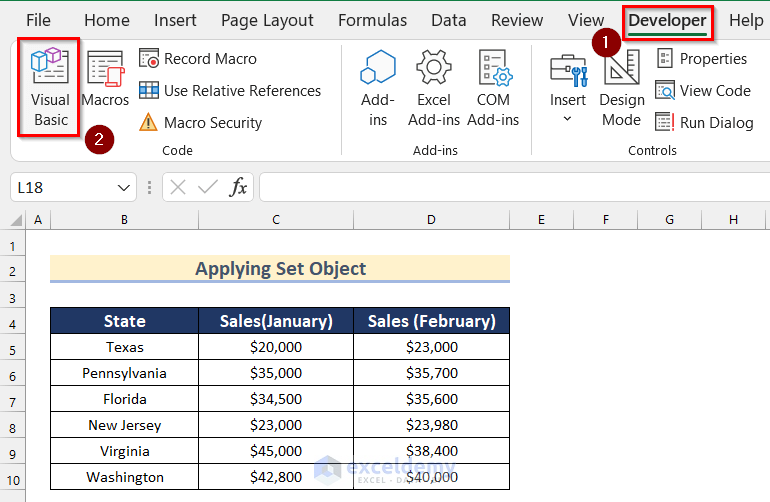 Applying Set Object to Create New Workbook and Name It in Excel VBA