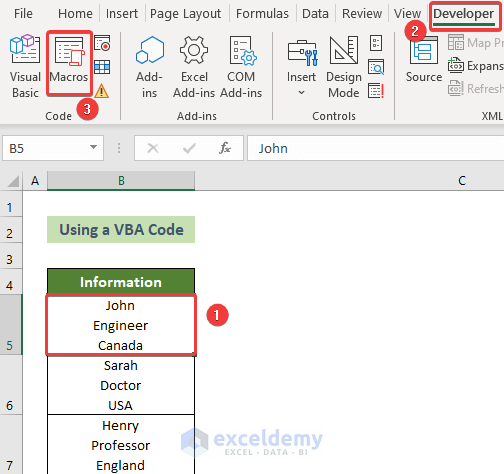 Access the Macros Tool