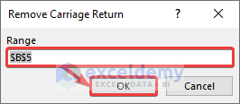 Remove Carriage Return Window
