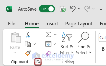 Open clipboard task pane