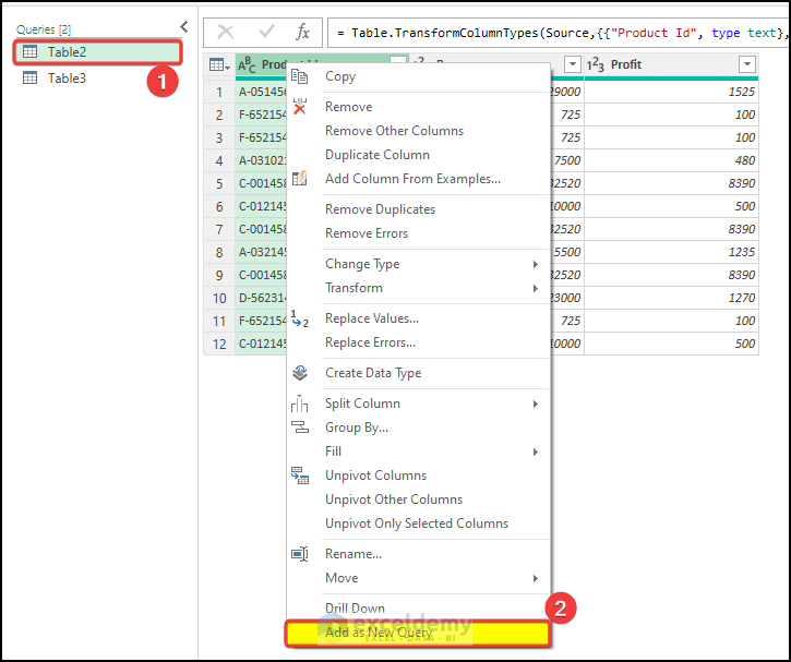 Appending Common Table to Create Relationship in Excel with Duplicate Values
