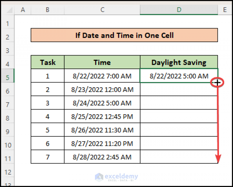 Convert Time Zone With Daylight Savings In Excel 2 Cases 