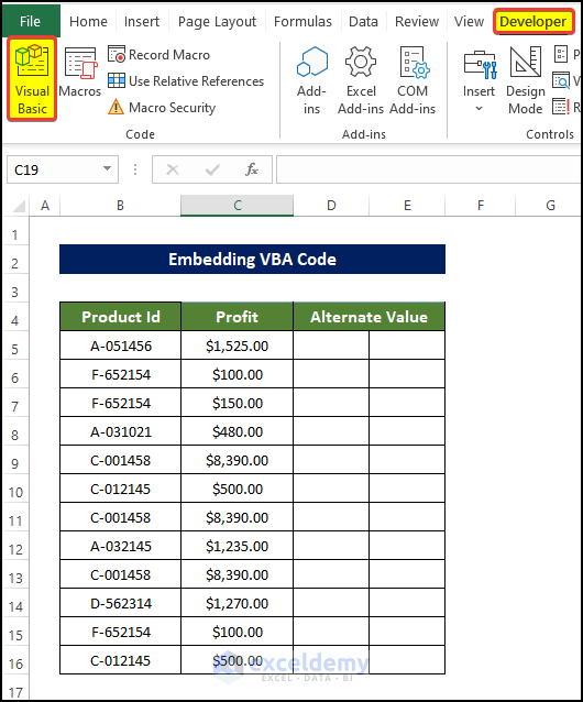 Embedding VBA Code to Move Every Other Row to Column in Excel 