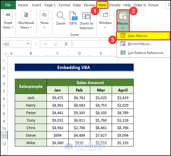 Embedding VBA Code to Repeat Header Row When Scrolling in Excel