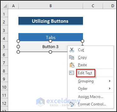 Excel Table of Contents for Tabs