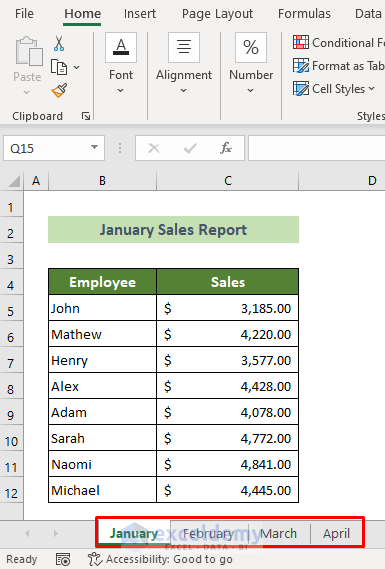 Dataset to Apply Excel VBA Code to Add Sheet If Not Exist