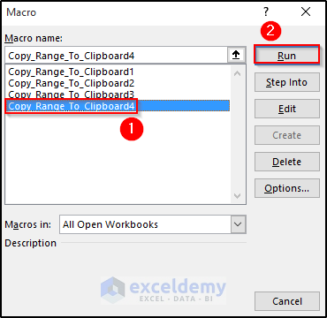 Copy Multiple Ranges to Clipboard Applying Excel VBA