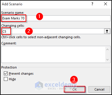 Excel What If Analysis Scenario Manager 