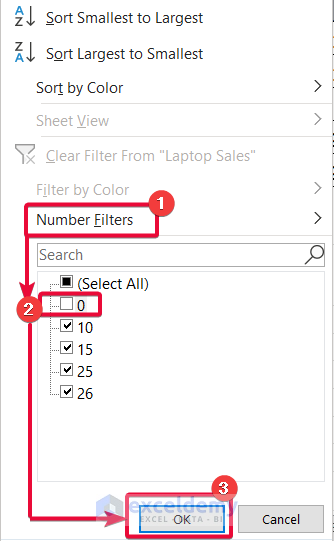5 Handy Methods to Hide Zero Values in Excel Chart