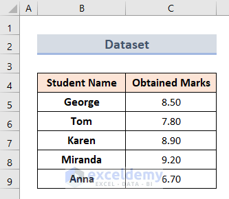 Sample dataset to show How to Add Bullets in Excel Cell