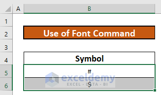 Change Font Style to Add Up and Down Arrows in Excel
