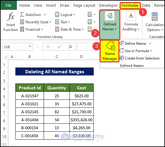 Delete All Named Ranges to Break Links to Break Links in Excel When Source Not Found