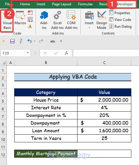 Handy Ways to Calculate Monthly Mortgage Payment in Excel