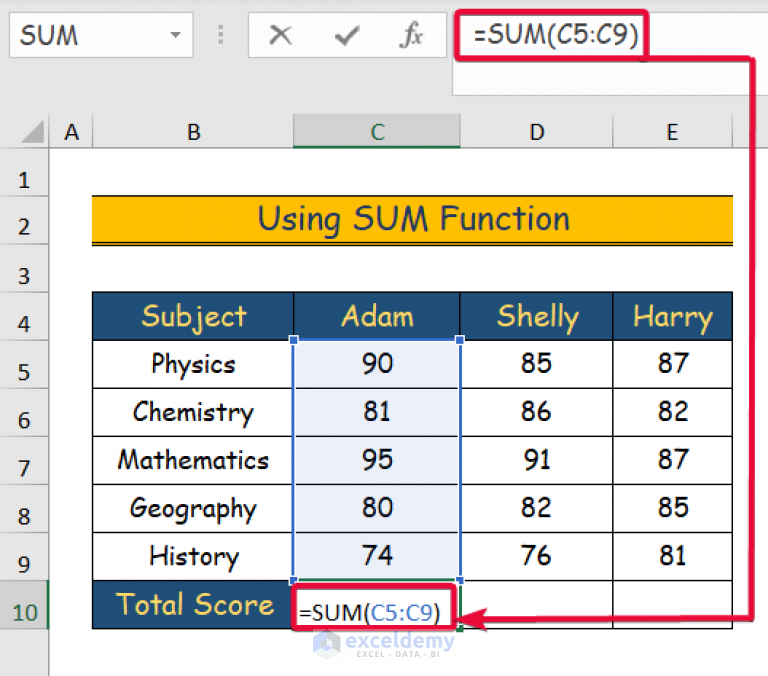 How To Calculate Total Score In Excel 4 Easy Ways ExcelDemy How To Calculate Total Score In Excel 4 Easy Ways ExcelDemy