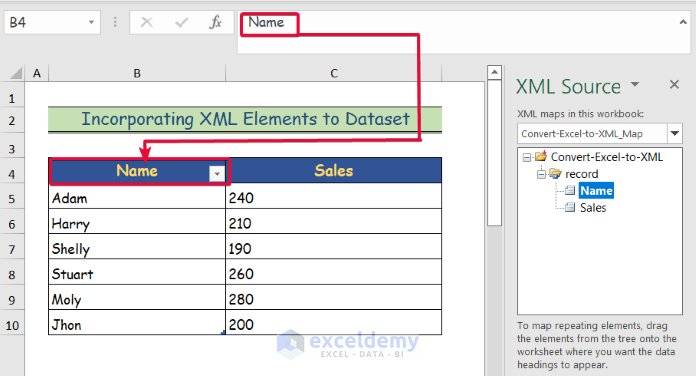 Step-by-Step Procedures to Convert Excel to XML File