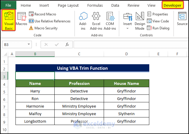 Using VBA Trim Function to Create Multiple Worksheets from a List of Cell Values