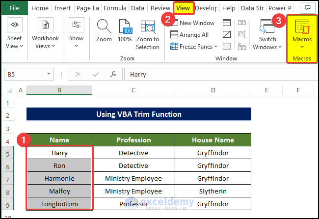 Using VBA Trim Function to Create Multiple Worksheets from a List of Cell Values
