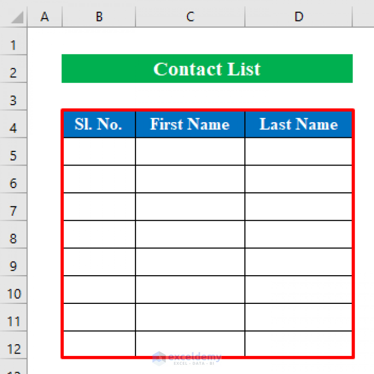 how-to-create-a-contact-list-in-excel-with-easy-steps