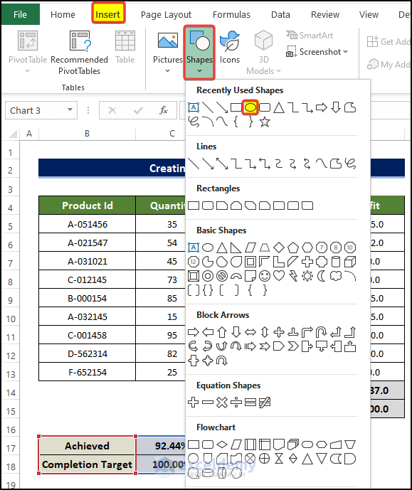 Add Thermometer Bulb to Create a Thermometer Chart in Excel