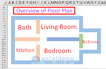 draw a floor plan in excel