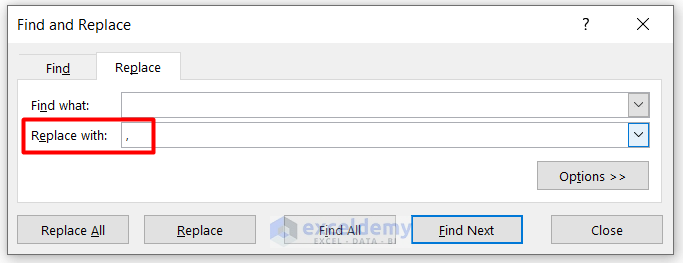 How to Replace Carriage Return in Excel