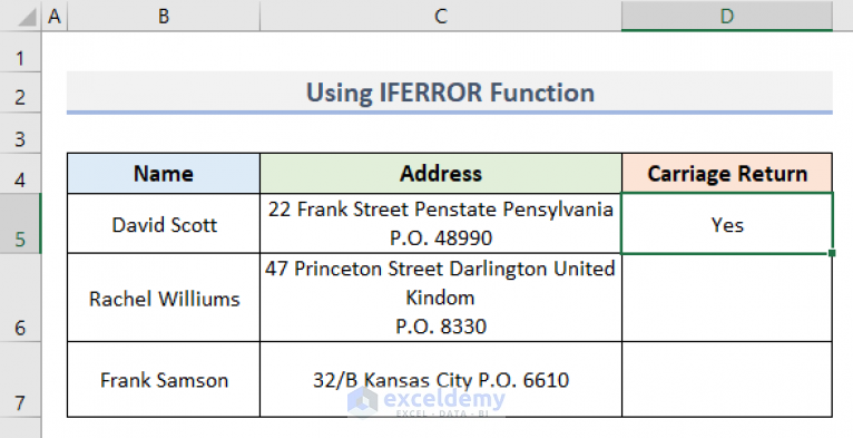 Excel Carriage Return Formula , 6 Ways to Concatenate with Carriage ...