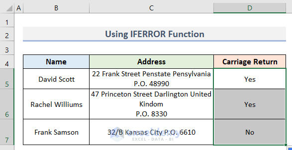 python carry return – carriage return python –... How to Find Carriage Return in Excel (2 Easy Methods)