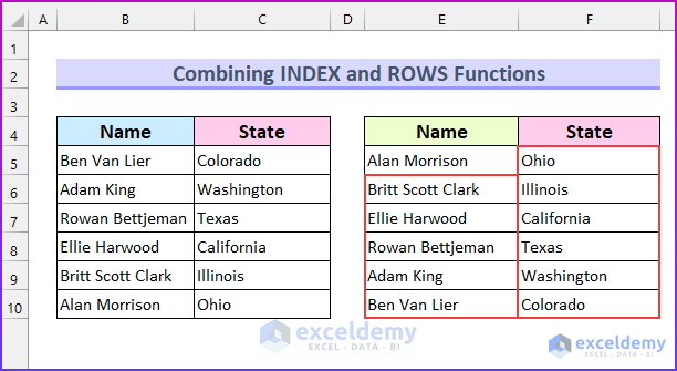 How to Flip Data in Excel Upside Down 10