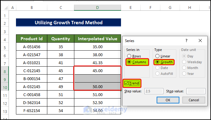 choosing growth in the type option