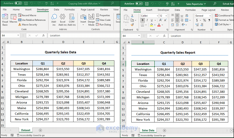 How to Open Another Workbook and Copy Data with Excel VBA Clearing Contents and Pasting