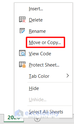 Open New Sheet by Creating a Copy