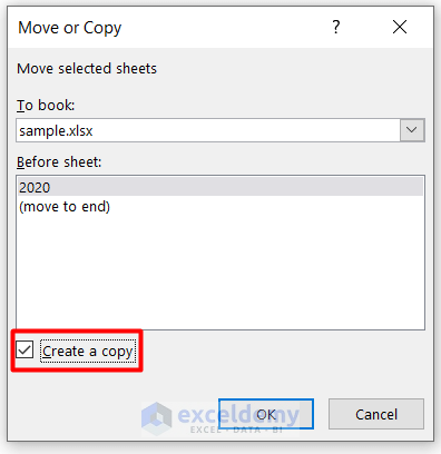 Open New Sheet by Creating a Copy