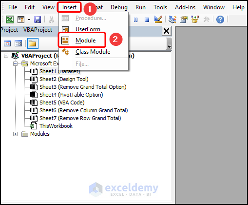 How to Remove Grand Total from Pivot Table Applying VBA Code
