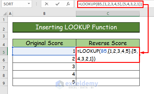 Easy Ways to Reverse Score in Excel