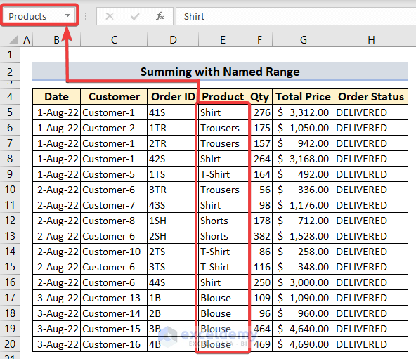 create Named Range