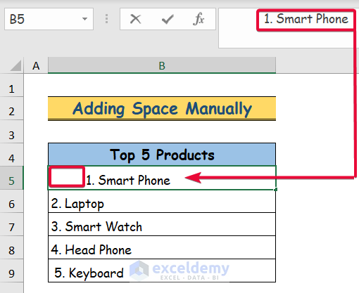 4 Handy Methods to Insert Tab in Excel