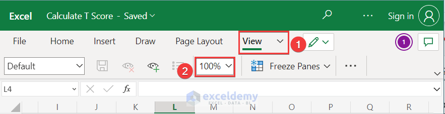 How to Zoom Out on Excel Online