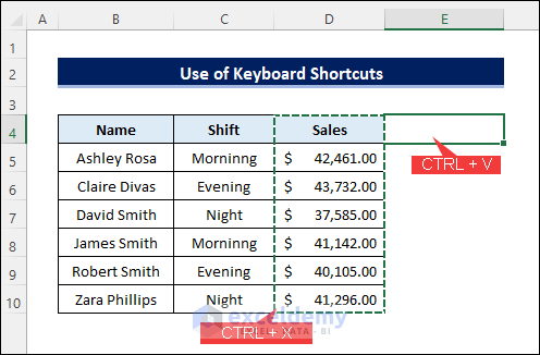 How to Cut and Paste in Excel (4 Quick Ways) - ExcelDemy