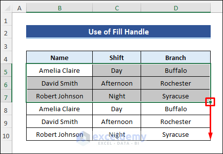 repeat multiple rows in excel