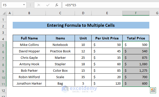 Make a Pattern Repeat in Excel