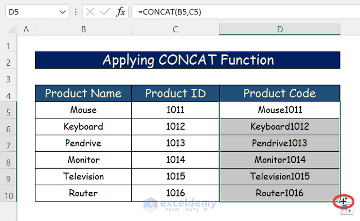 How to Merge Two Columns in Excel (6 Easy Ways) - ExcelDemy